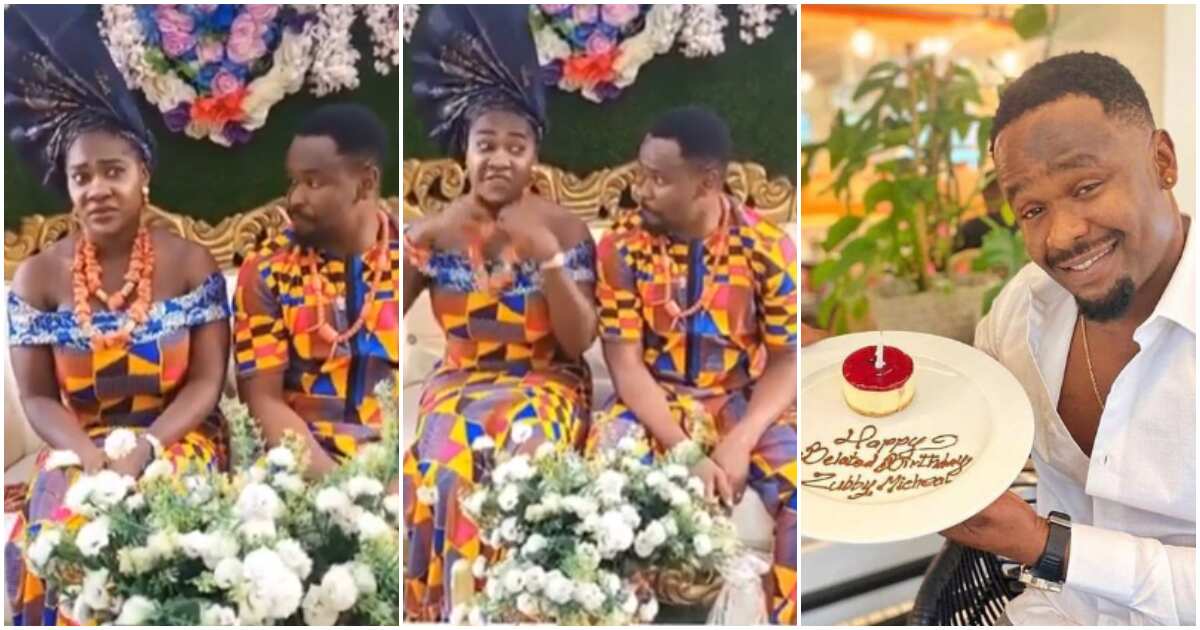 See the hilarious video of Zubby Michael and Mercy Johnson as actor celebrates birthday