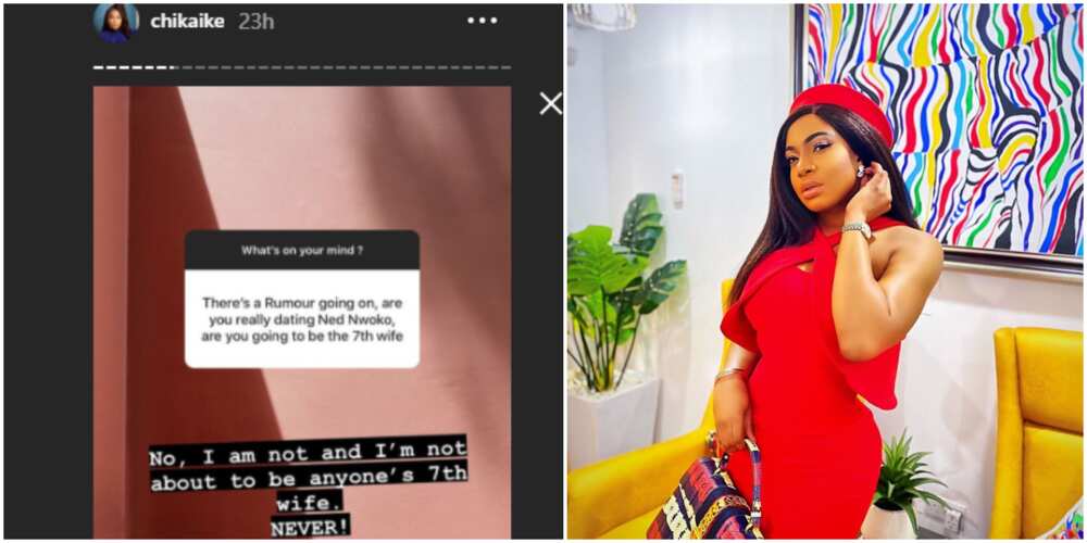 I can never be anyone's 7th wife , Chika Ike responds to rumours about relationship with Ned Nwoko