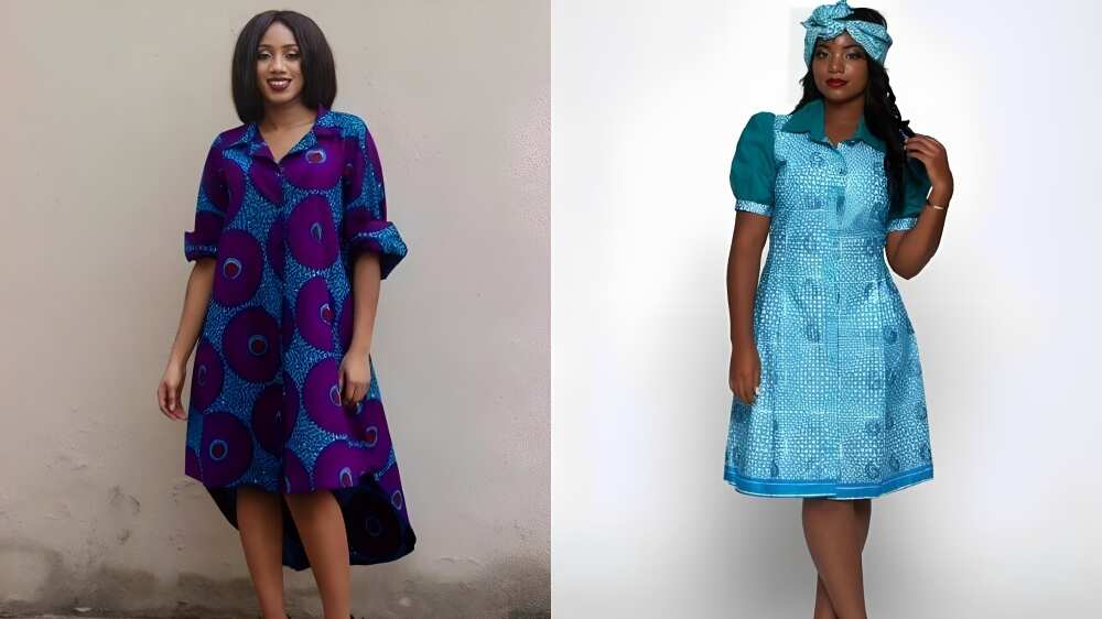 Ankara long shirt dresses