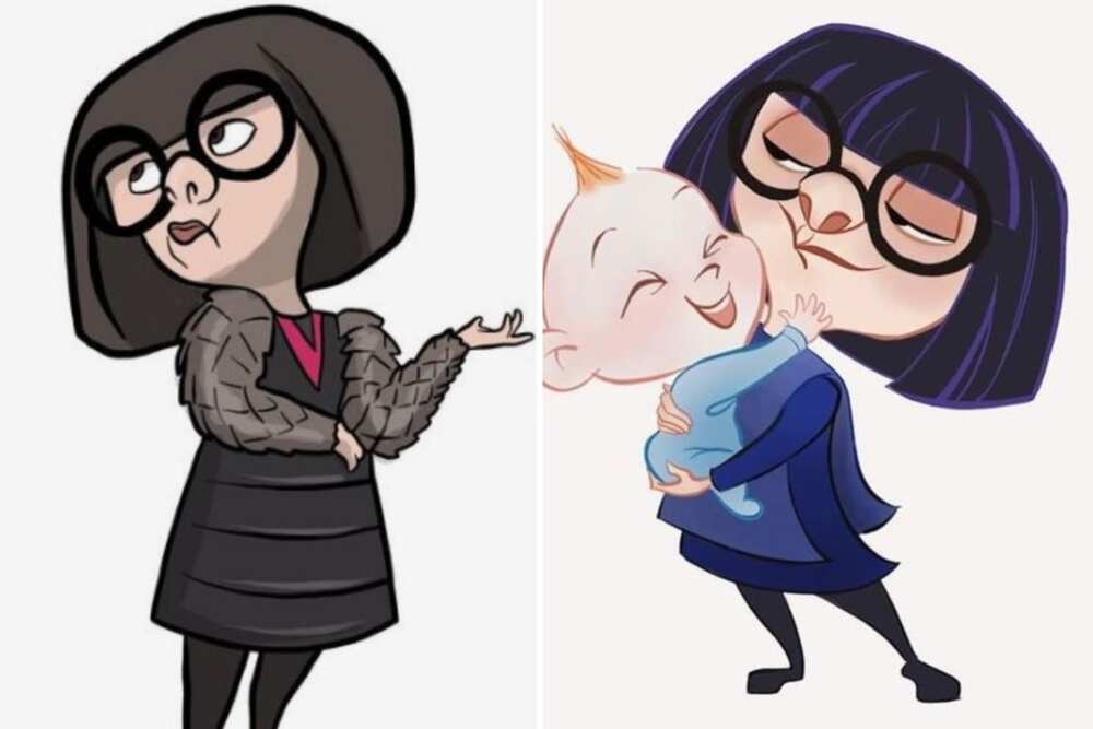Popular female cartoon characters with glasses