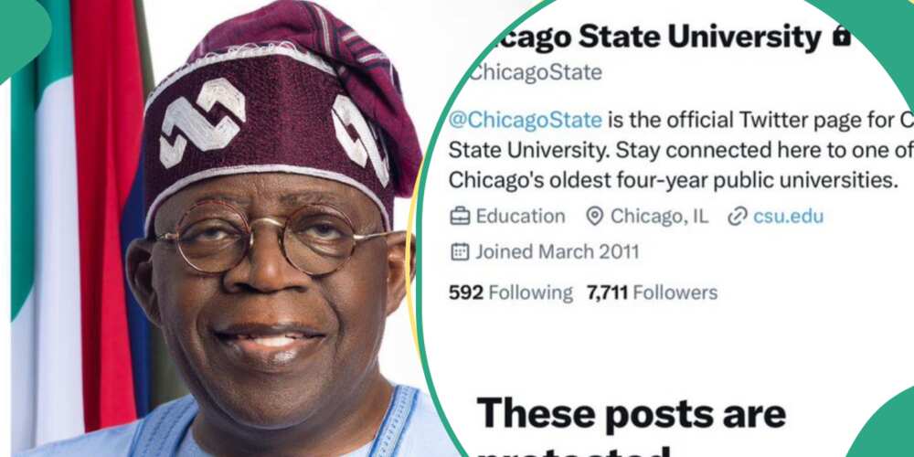 Chicago University locks Twitter account/Tinubu's certificate: Chicago University locks Twitter account over Tinubu's certificate