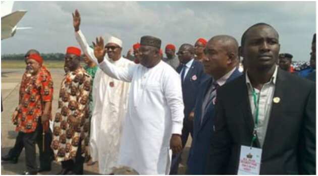 Buhari, Umahi, Ugwuanyi