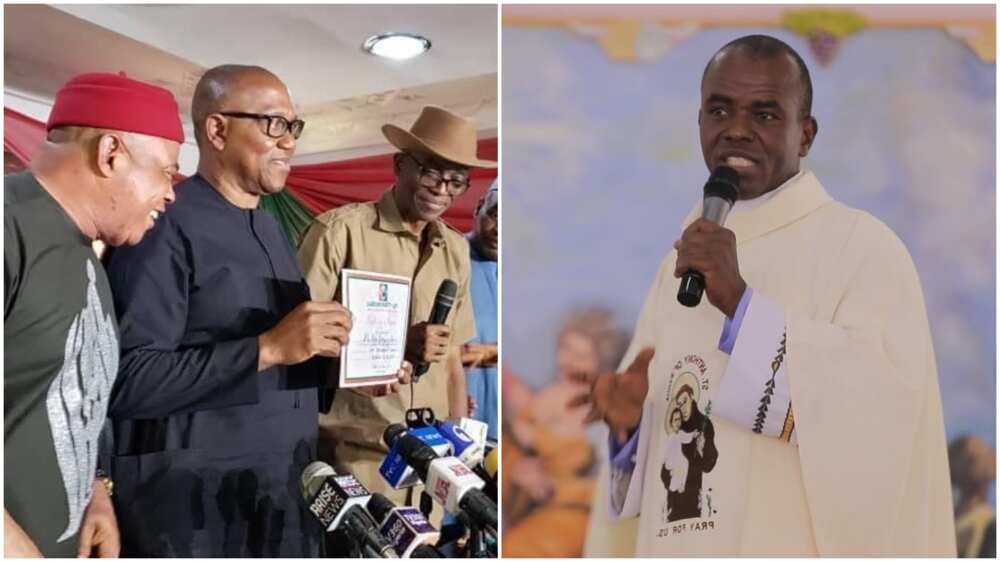Peter Obi, Father Mbaka, AMEN, Labour Party Peter Obi, Father Mbaka, AMEN, Labour Party