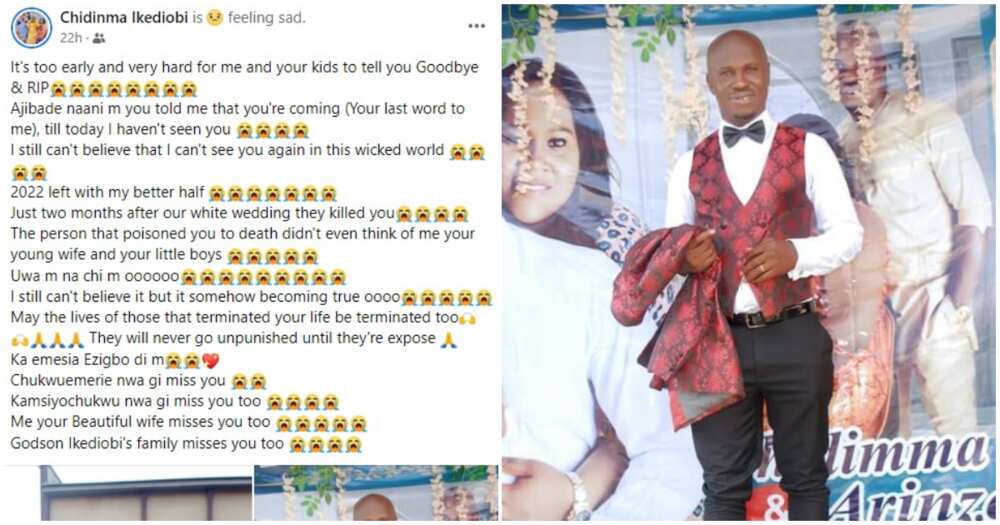 Chidinma Ikediobi, Nigerian mam dies two months after his white wedding Chidinma Ikediobi, Nigerian mam dies two months after his white wedding