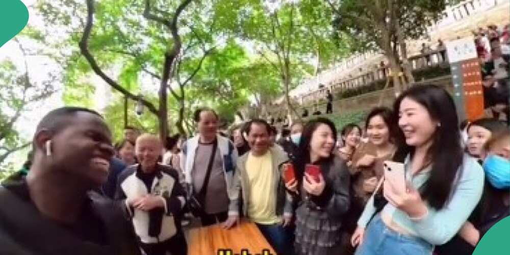 Black man catches Chinese women's eyes at their marriage market