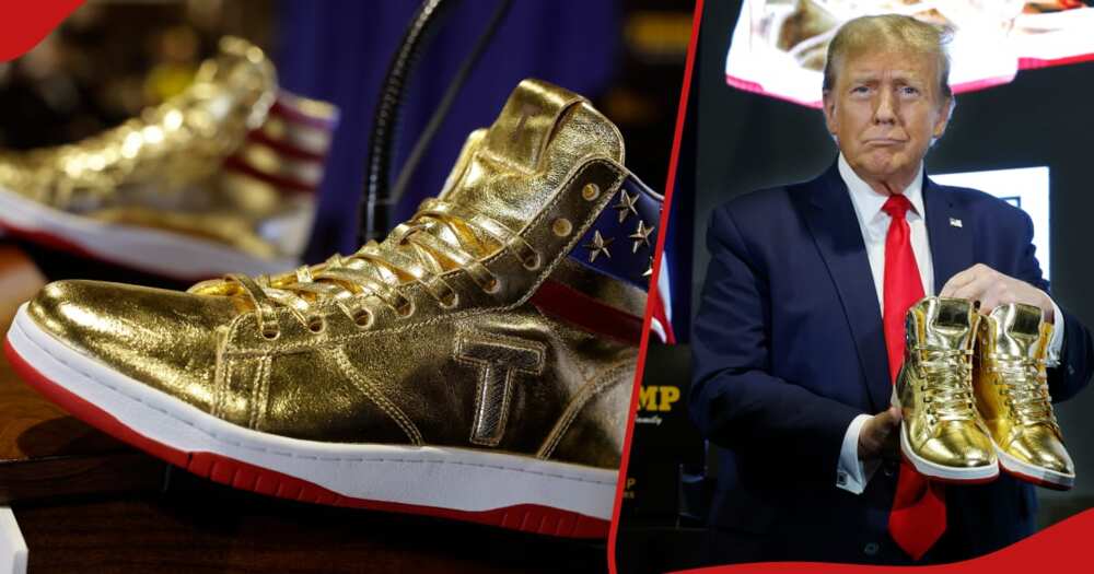 Former US President Donald Trump launching his sneaker line in Philadelphia