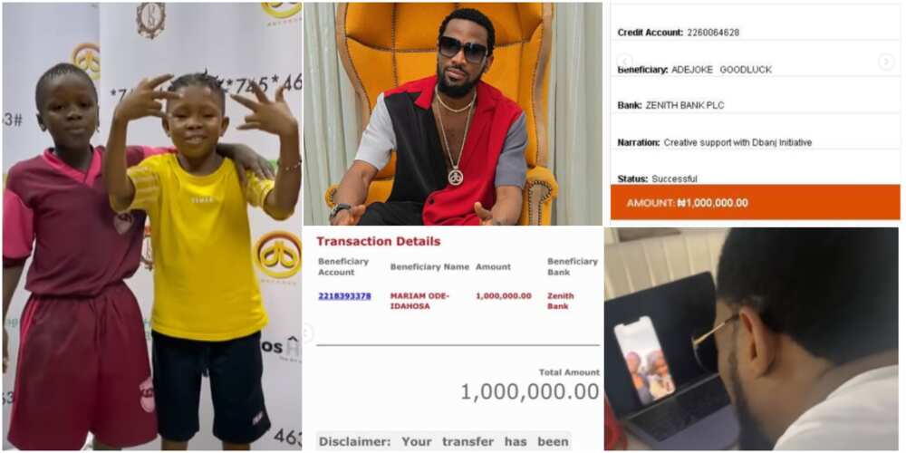 D'Banj fulfilled his promise to the young boys