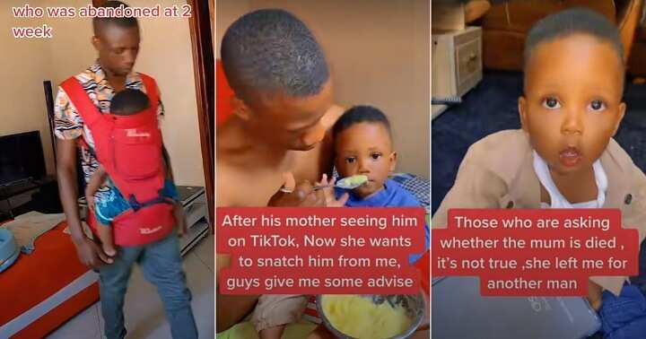 Man cries out as babymama tries to take baby away