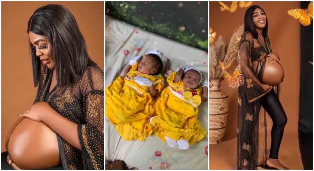 I Receive My Own: Young Mum Welcomes Beautiful Twins, Flaunts Eye