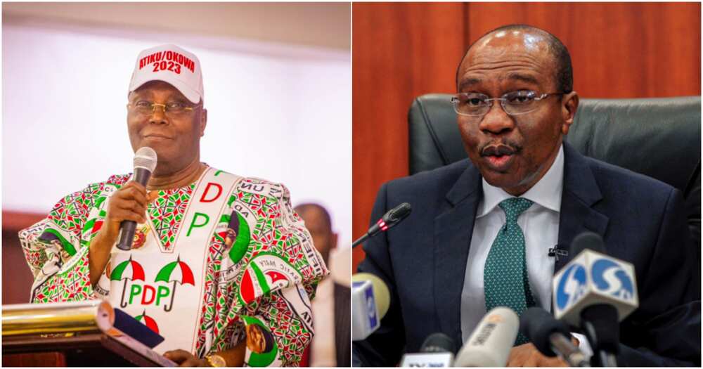 PDP, 2023 election, old naira notes, Godwin Emefiele, Atiku Abubakar