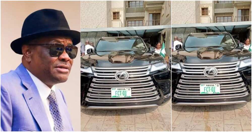 FCT Minister, Nyesom Wike sports utility vehicle (SUV) marked ‘FCT 01’ FCT Minister, Nyesom Wike sports utility vehicle (SUV) marked ‘FCT 01’