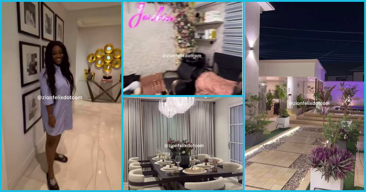 See latest video of Jackie Appiah's mansion with in-house salon that got fans talking