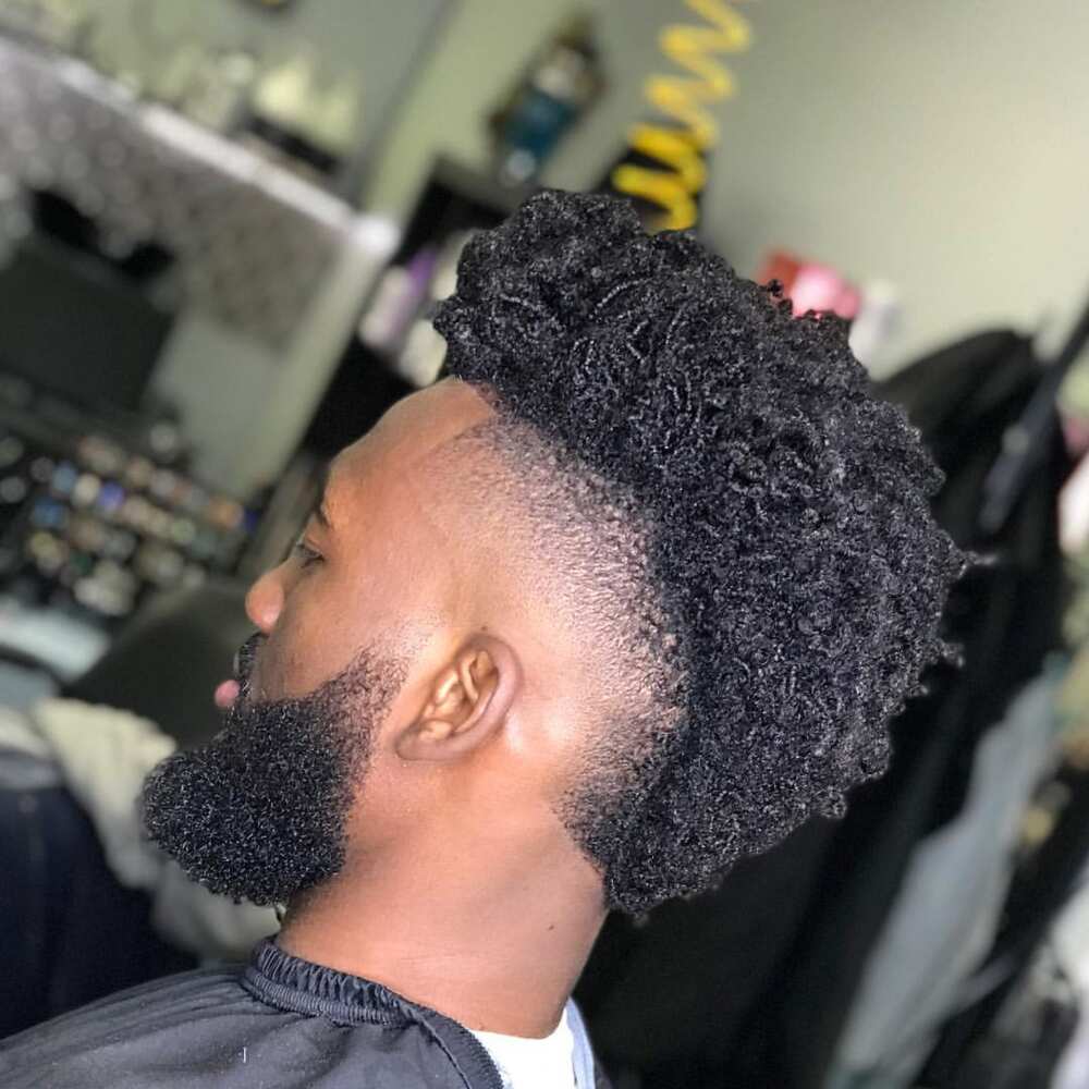 high fade black