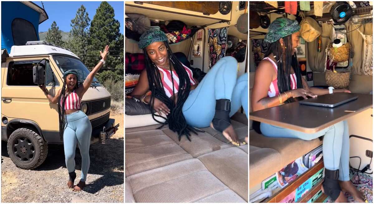 Video: This lady has converted a bus into a house, see how she did it