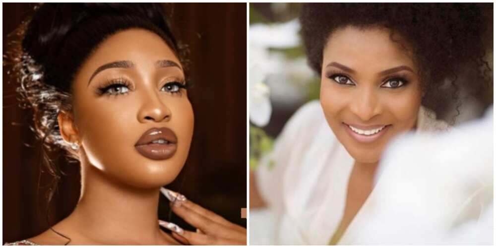 Photos of Tonto Dikeh and Ibidunni Ighodalo.