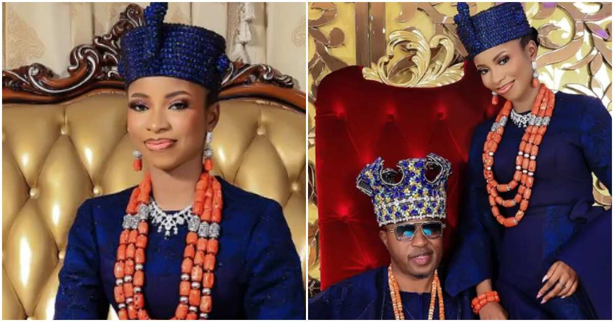 Kyawawan hotunan sarauniya Firdaus Bayero yayin da Oluwo na Iwo, angonta ya bata kambu