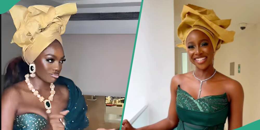 Beverly Osu and Ini Dinma-Okojie at Sahron Ooja's wedding