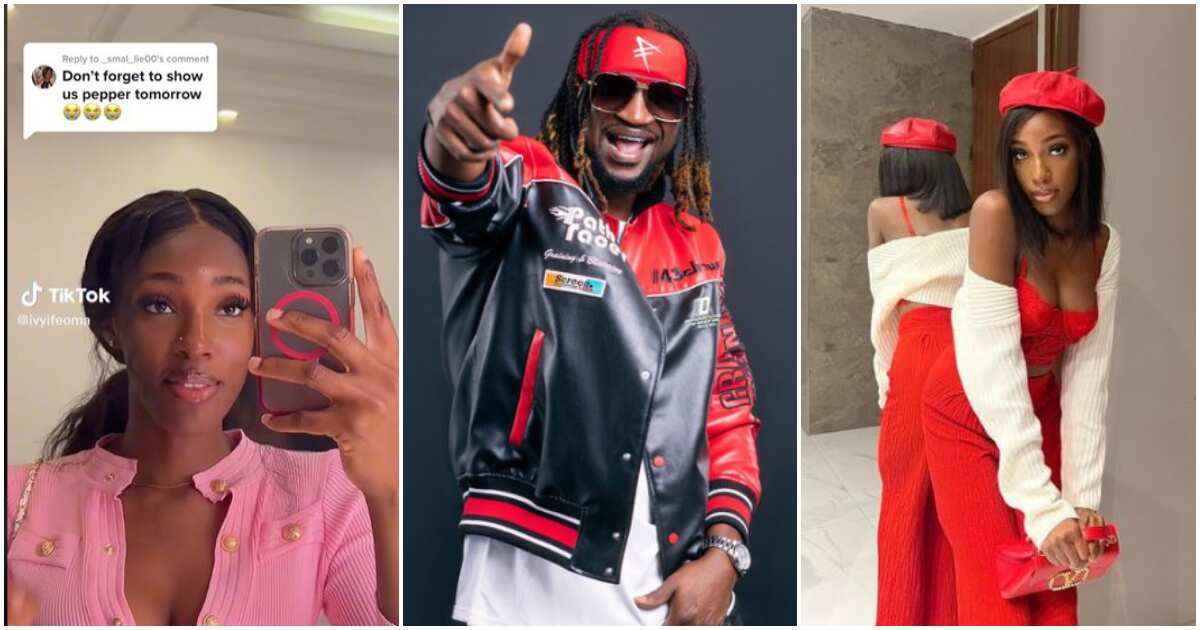 Watch video of Paul PSquare's new babe Ivy Ifeoma teaching her fans about pepper