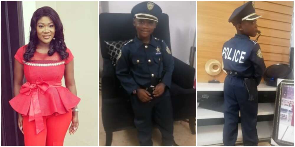 Actress Mercy Johnson shares cute video of her son dressed as a police officer Actress Mercy Johnson shares cute video of her son dressed as a police officer