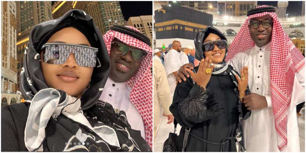 Mercy Aigbe, Mercy Aigbe and husband in Saudi Arabia