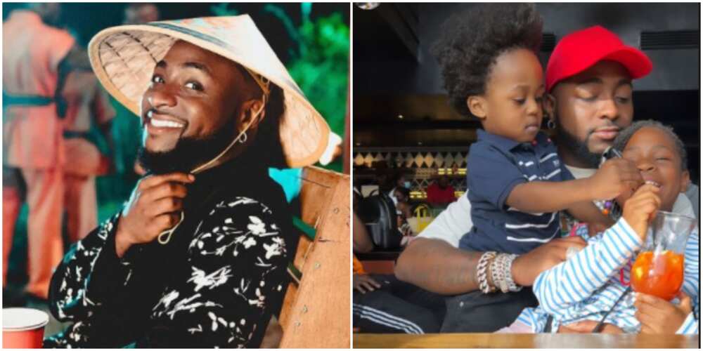 Davido hangs out with Ifeanyi and Imade