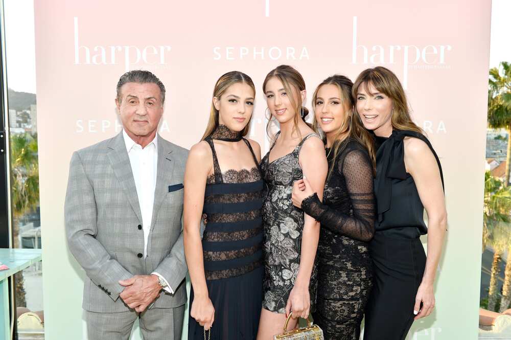 Scarlet Rose Stallone, Sistine Rose Stallone, and Sophia Rose Stallone  arrive at the LA Premiere Of Entertainment Studios' 47 Meters Down  Uncaged at Regency Village Theatre on August 13, 2019 in Westwood