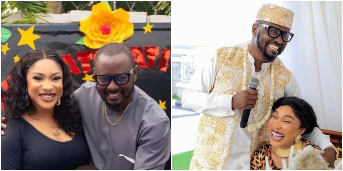 Tonto Dikeh's boo Prince Kpokpogri reacts to viral audio where he allegedly badmouthed actress, calls it fake