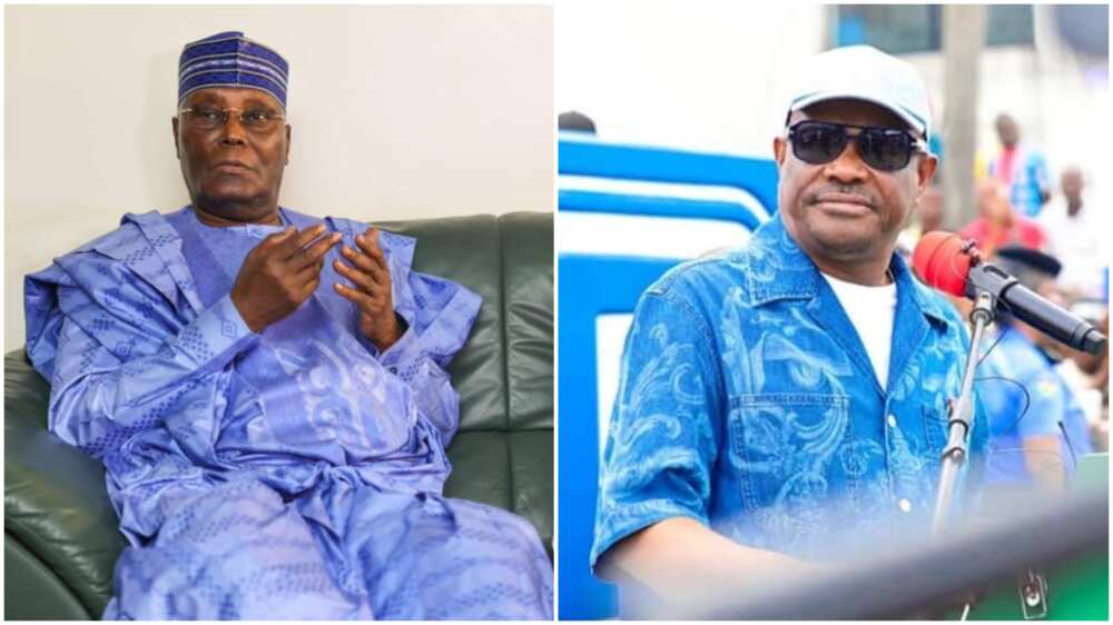 Atiku Abubakar da gwamna Wike. Atiku Abubakar da gwamna Wike.