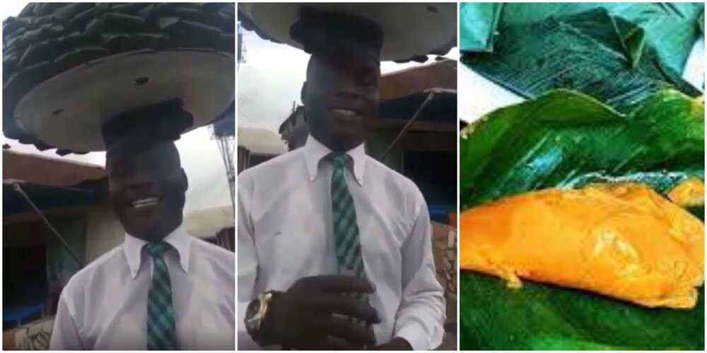 Meet Nigerian man who has been hawking agidi on the street for the past 13 years