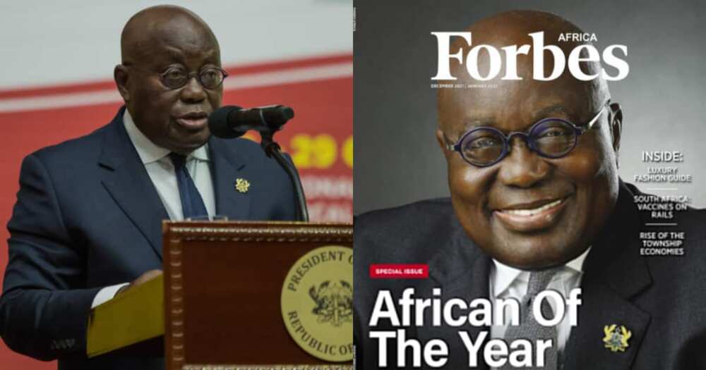 Akufo-Addo made the cover photo for Forbes Africa magazine