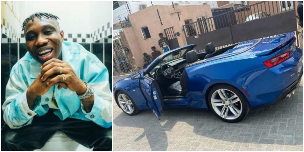 Rapper Zlatan Ibile splurges on sleek new sports car (photos, video)