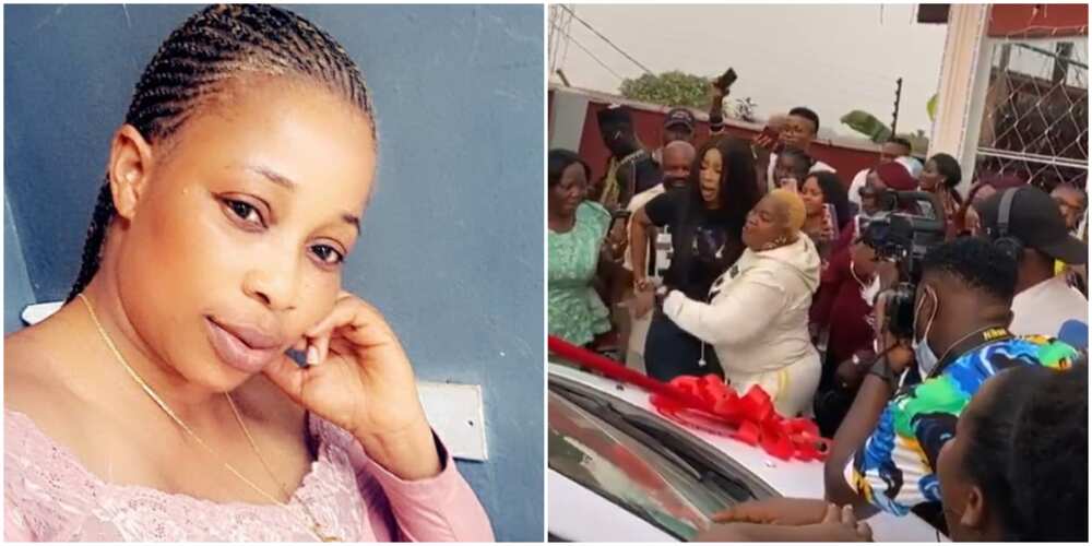 Nollywood actress Kemi Korede surprised with a brand new car as Christmas gift