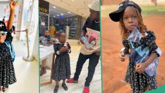 "She looks up to Charles Okocha, Mr Macaroni": Meet 6-year-old Nigerian girl who makes funny skits