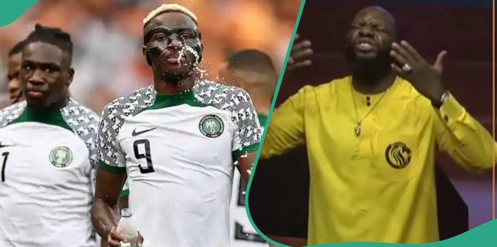 Video of Pastor Jimmy Odukoya praying for the Super Eagles ahead of their Angola match goes viral