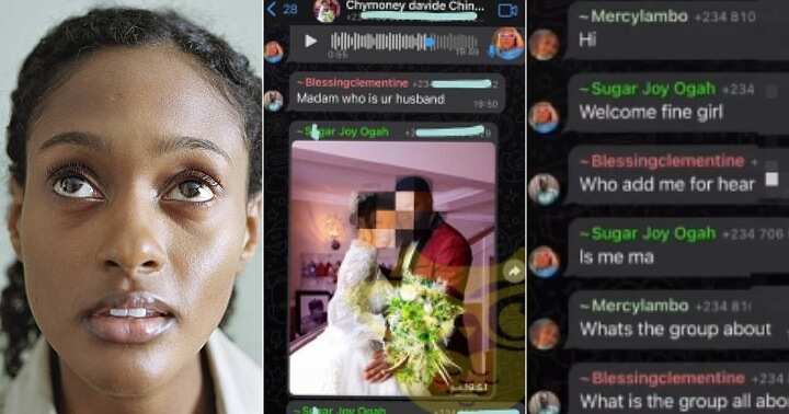 Nigerian woman adds husband's sidechicks to group chat