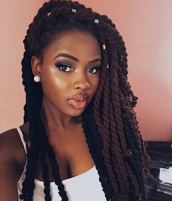 Black and brown twists
