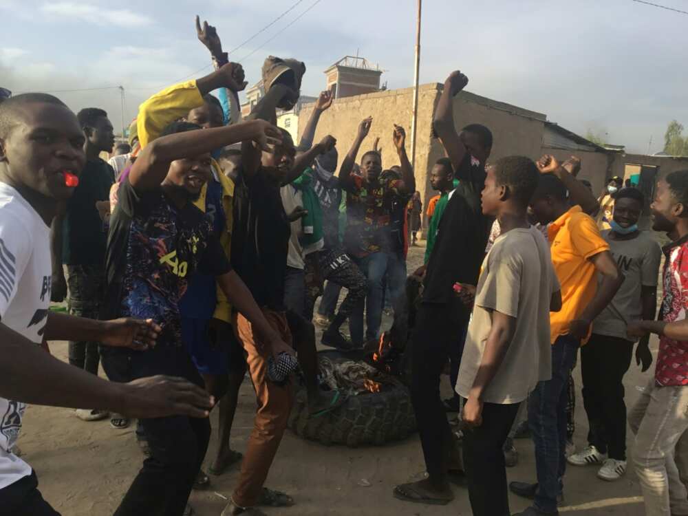 The protest marked the date when Chad's junta had initially promised to hand power back to civilian rule The protest marked the date when Chad's junta had initially promised to hand power back to civilian rule