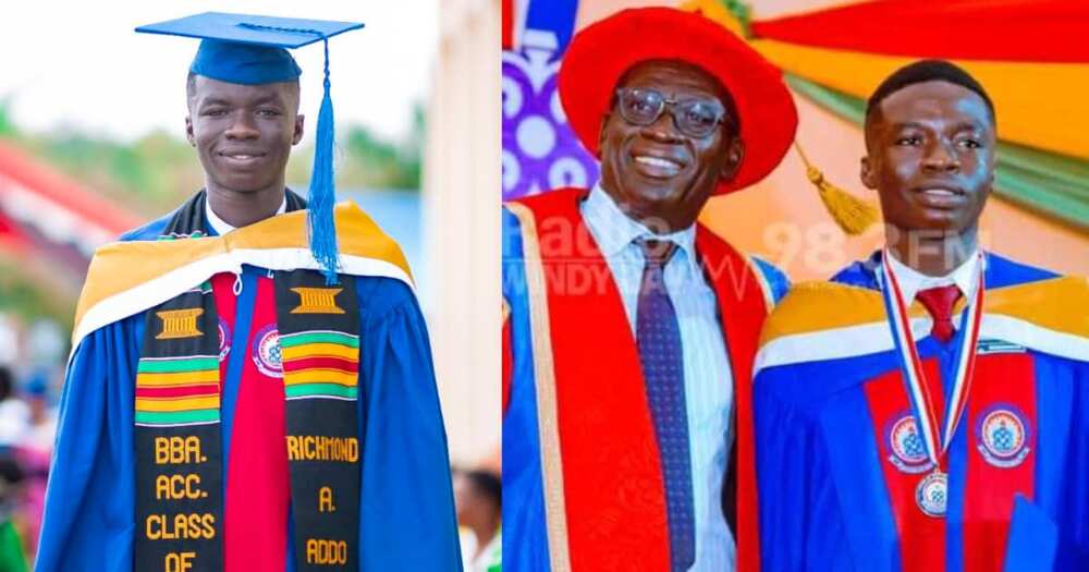 Young man graduates as best student after being denied admission