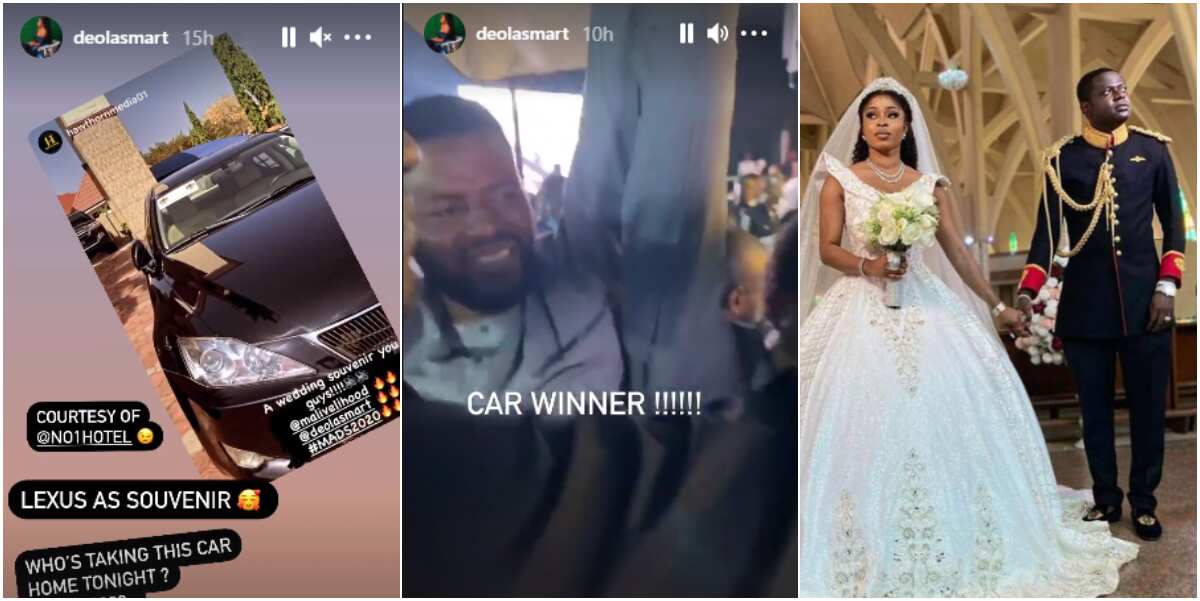 Cab driver who took guest to Malivelihood and Deola Smart's wedding wins Lexus car and N3.5m at the ceremony