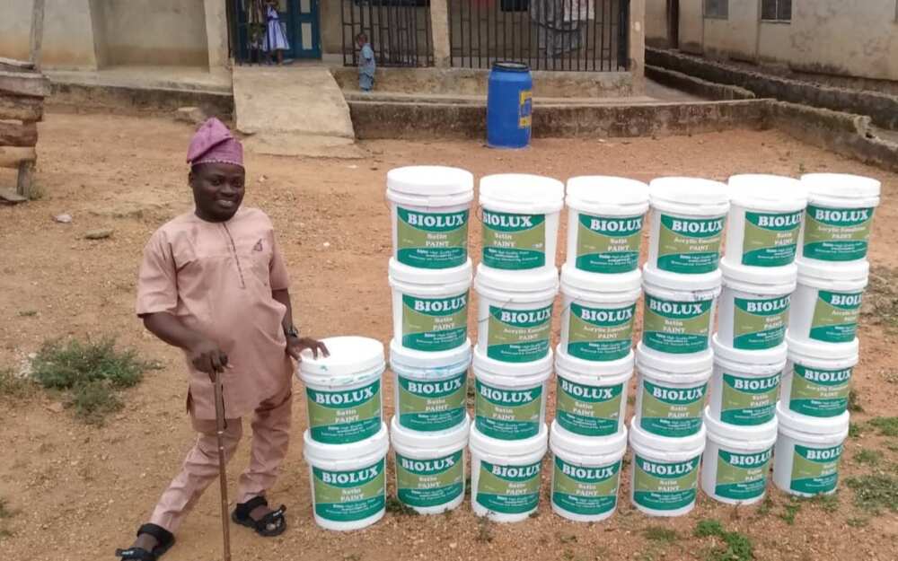 This graduate manufactures paint to overcome his disability, provide jobs for unemployed youths
