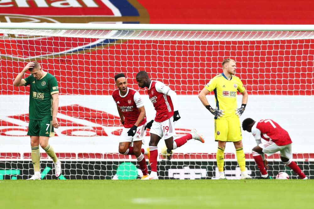 Arsenal vs Sheffield United: Bukayo Saka scores in 2-1 win for the Gunners