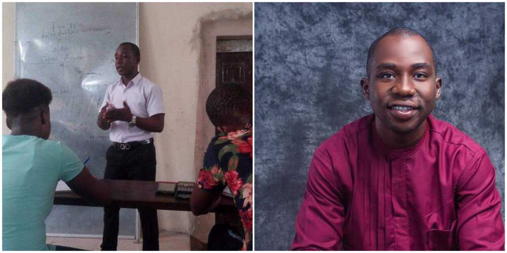 Young Nigerian man goes from being a broke secondary school teacher to earning 6 figures weekly after seeing the light