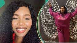 Nigerian lady who graduated with 2.2 bags fully funded scholarship to study in US, rejoices online