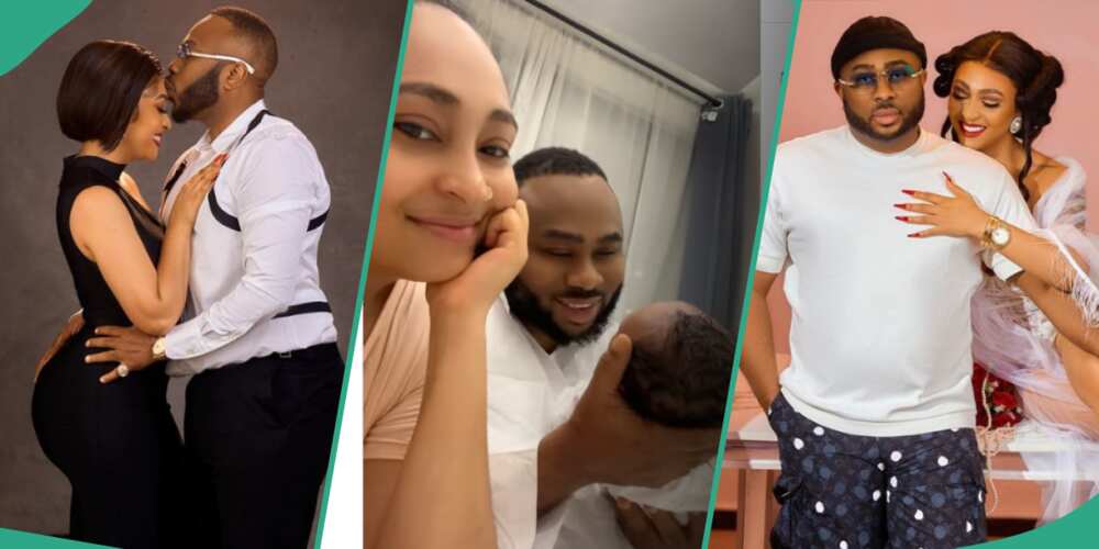Rosy Meurer with husband Churchill adn their newborn Rosy Meurer with husband Churchill adn their newborn