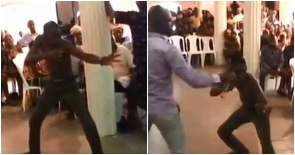 Singer Samklef mocks pastor after fighting karate with evil spirit during deliverance session