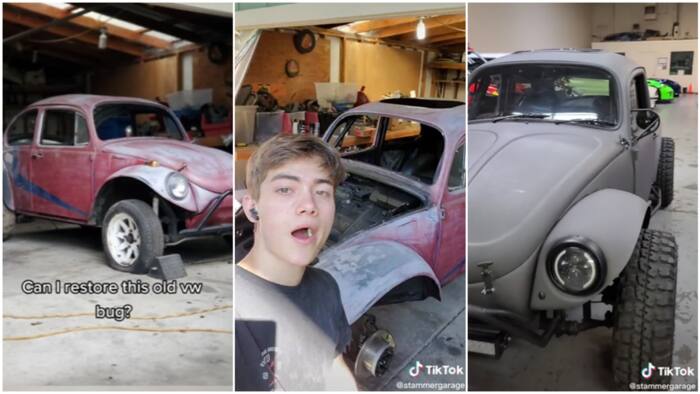 Man rebuilds dirty-looking beetle car, transforms it into expensive ride in video, surprises many
