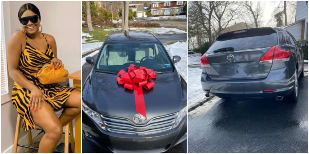 Actress Sonia Ogiri buys mother a car for Christmas (photos)