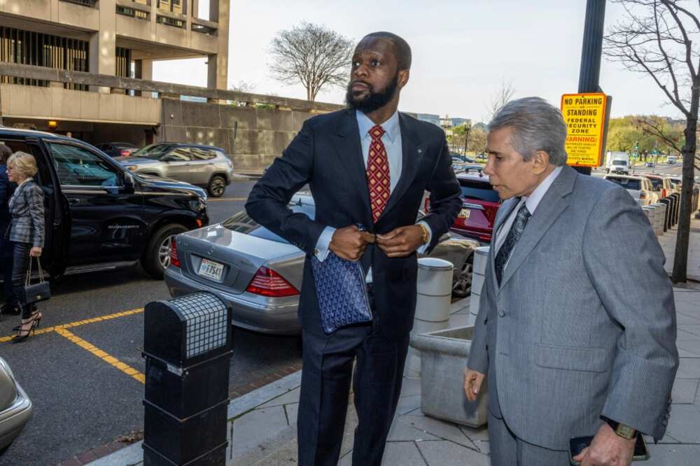 Pras Michel (L), a member of the 1990's hip-hop group the Fugees, was found guilty of multiple counts including illegal campaign contributions and money laundering for his dealings with fugitive Malaysia financier Low Taek Jho