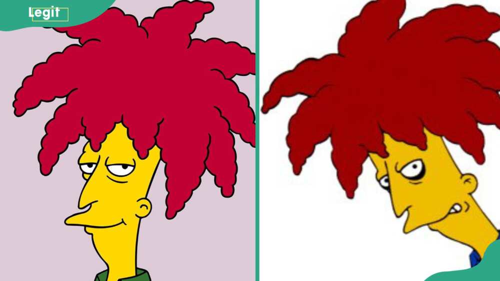 Sideshow Bob with red hair