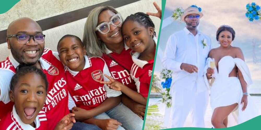 Actress Mary Njoku and her family Actress Mary Njoku and her family